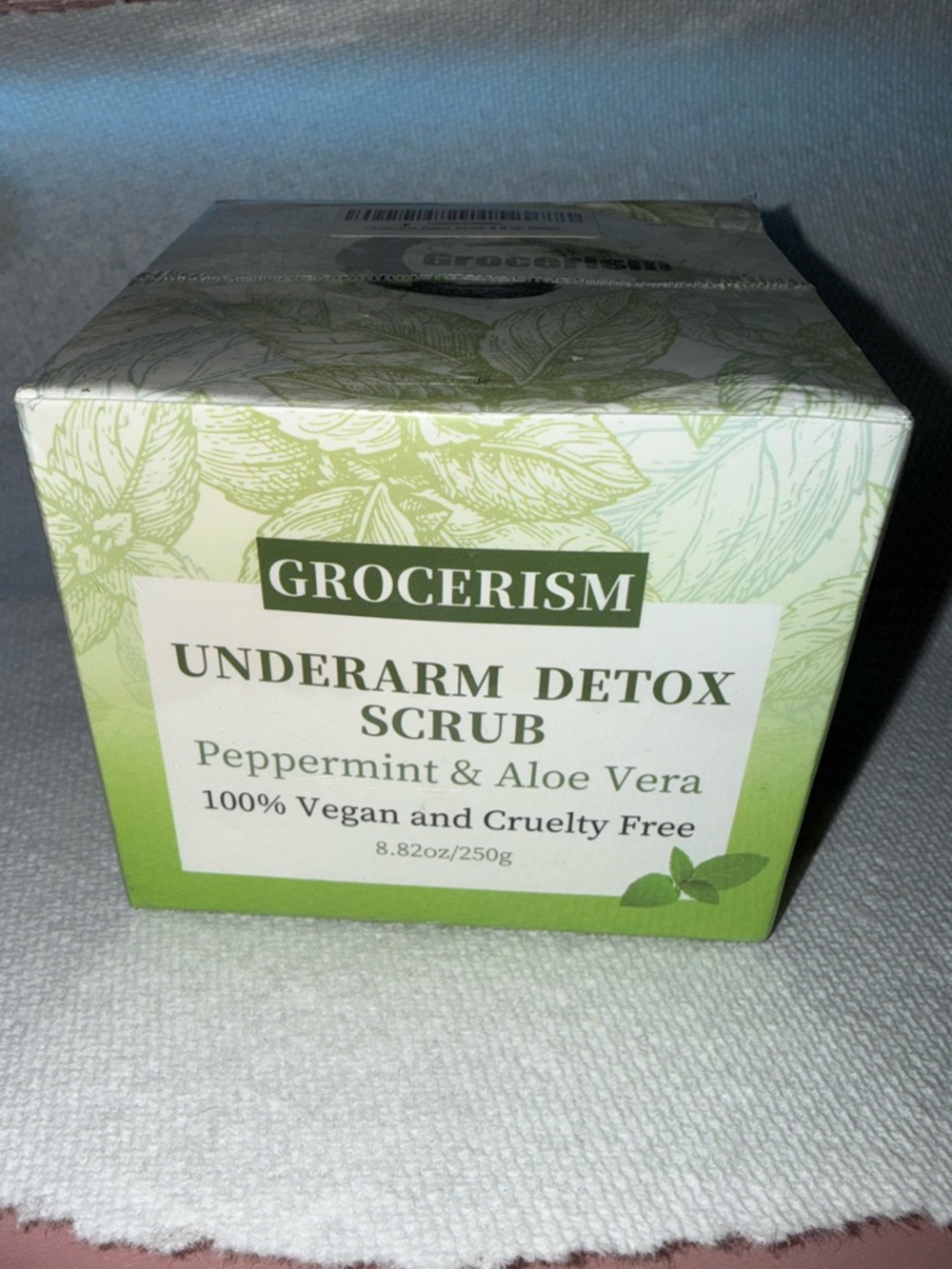 Underarm Detox Scrub - Peppermint & Aloe Vera (Green)